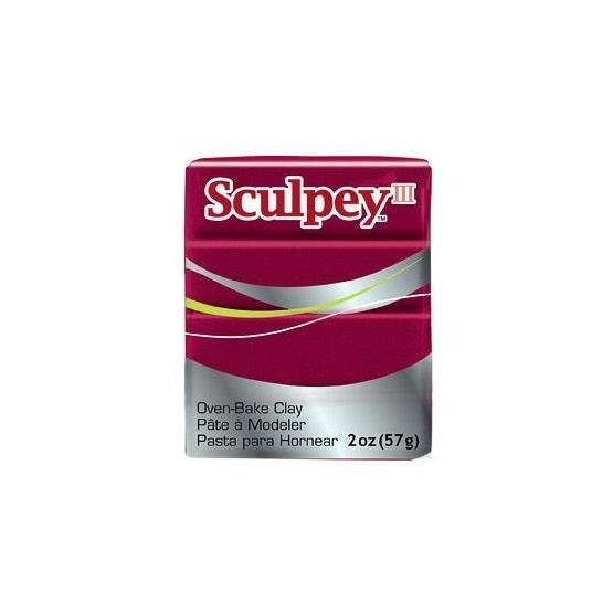 Sculpey III 1140 Deep Red Pearl Polimer Kil