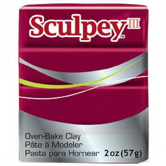 Sculpey III 1140 Deep Red Pearl Polimer Kil