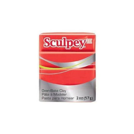 Sculpey III 583 Red Hot Red Polimer Kil