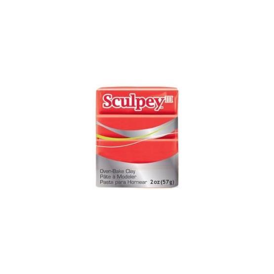 Sculpey III 583 Red Hot Red Polimer Kil
