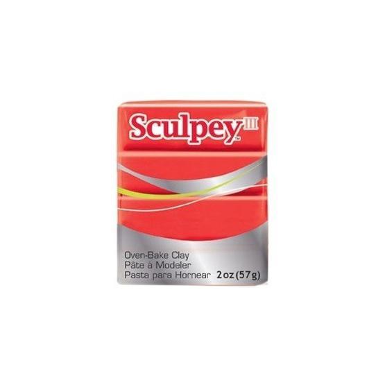 Sculpey III 583 Red Hot Red Polimer Kil