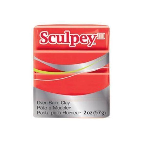 Sculpey III 583 Red Hot Red Polimer Kil