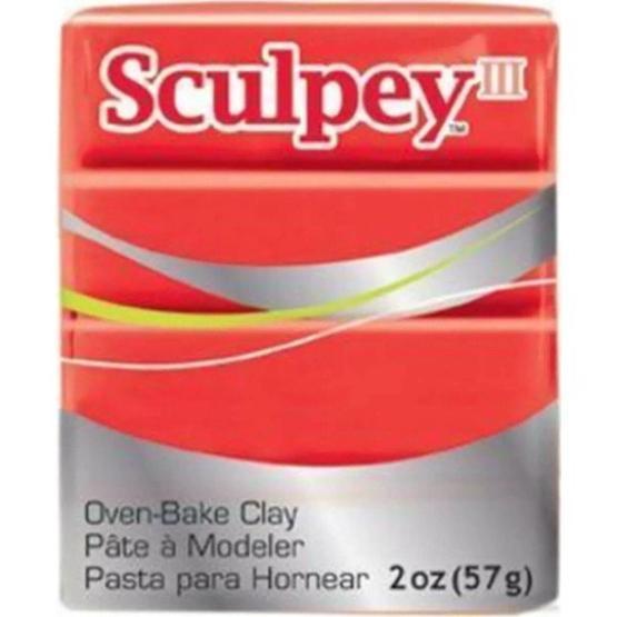 Sculpey III 583 Red Hot Red Polimer Kil