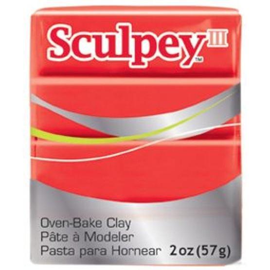 Sculpey III 583 Red Hot Red Polimer Kil
