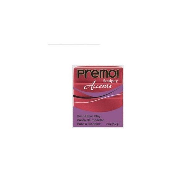 Sculpey Premo Accents 5051 Red Glitter Efektli Polimer Kil