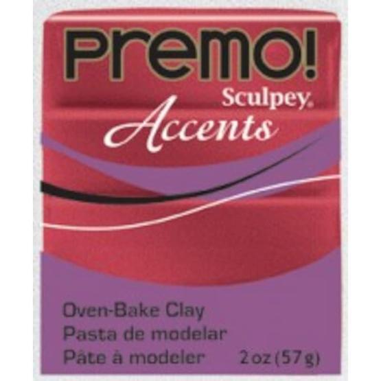 Sculpey Premo Accents 5051 Red Glitter Efektli Polimer Kil