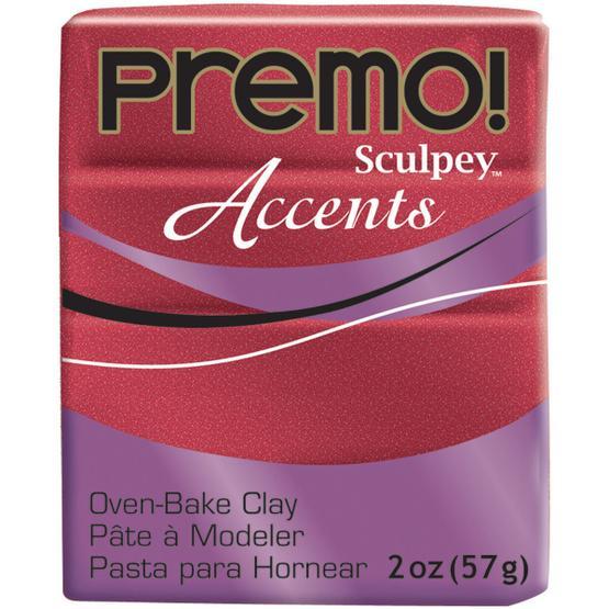 Sculpey Premo Accents 5051 Red Glitter Efektli Polimer Kil