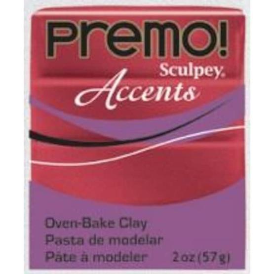Sculpey Premo Accents 5051 Red Glitter Efektli Polimer Kil
