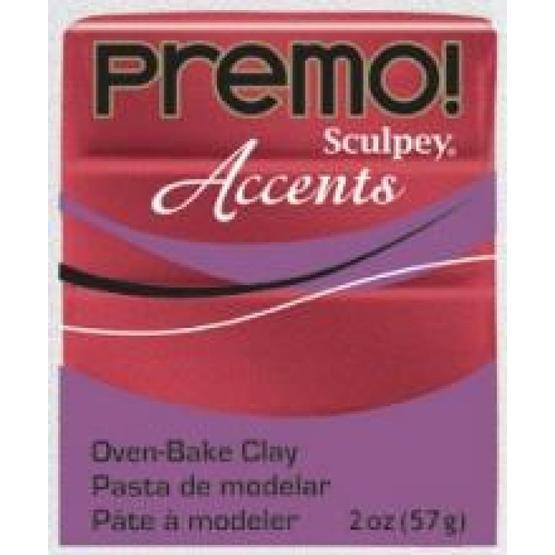 Sculpey Premo Accents 5051 Red Glitter Efektli Polimer Kil