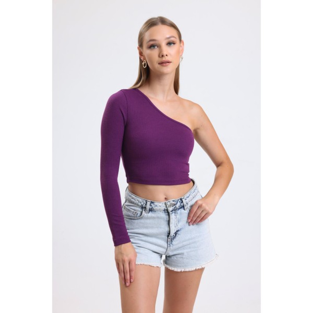 Sd Luxury Tek Kol Crop Bluz Fiyatı