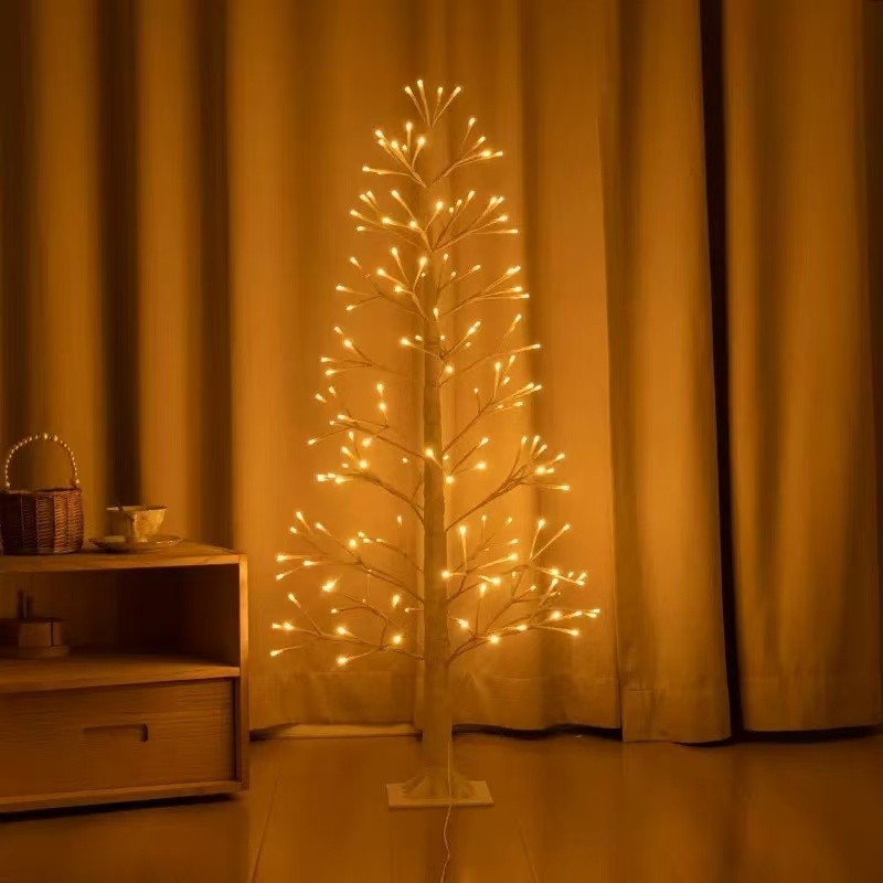 SD Works 1.5 Metre 232 Led'li Beyaz Yılbaşı Ağacı White Christmas Tree Noel Ağacı LED Işıklı Ağacı 150CM SSD / Solid State Drive Fiyatı