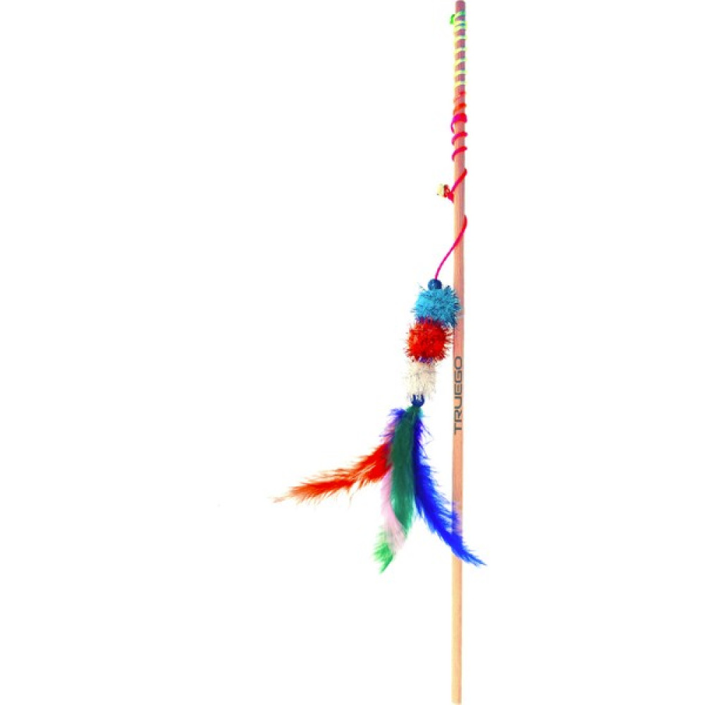 Sdy Pet Ahşap Saplı Renkli Parlak Ponponlu ve Tüylü Oyuncak Kedi Oltası - 50 cm Evcil Hayvan Ürünleri Fiyatı