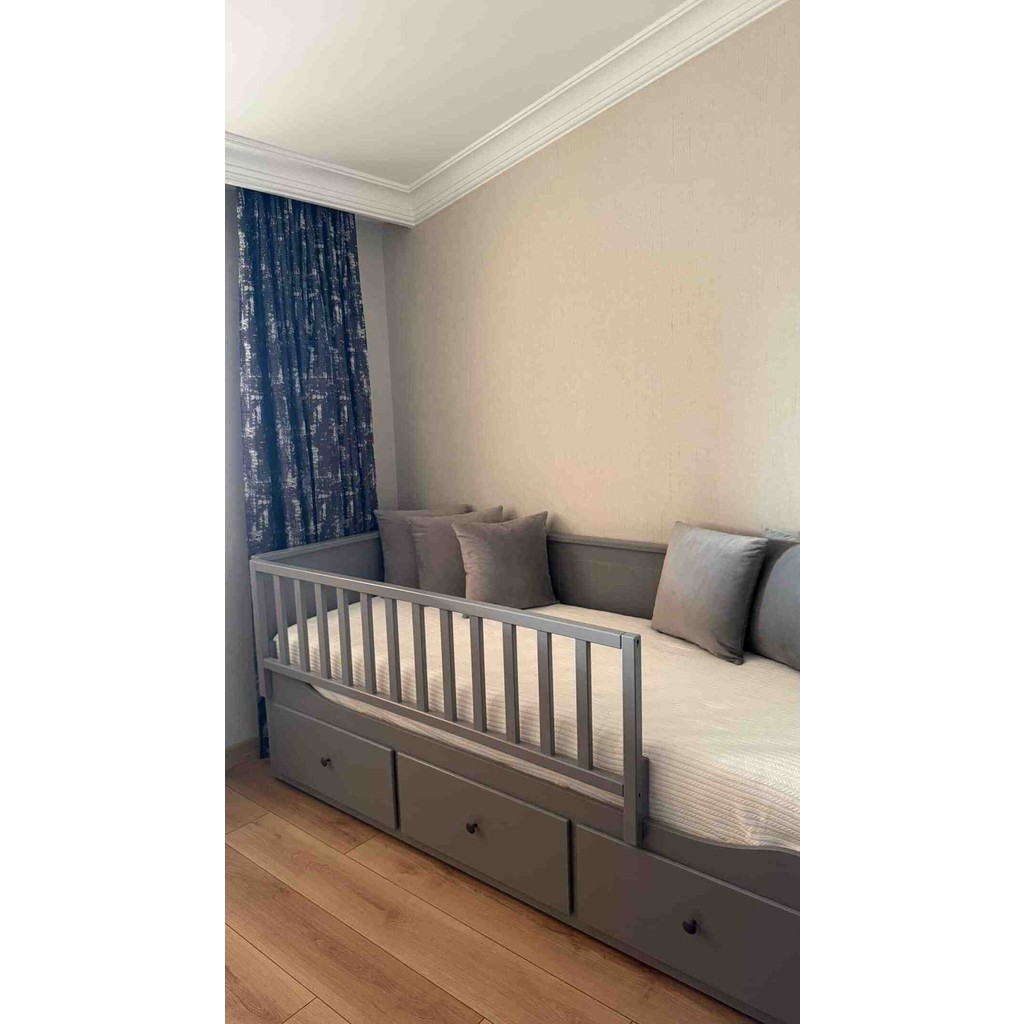Se7enSky Hemnes Uyumlu Yatak Bariyeri 150 cm - Gri Diğer Fiyatı