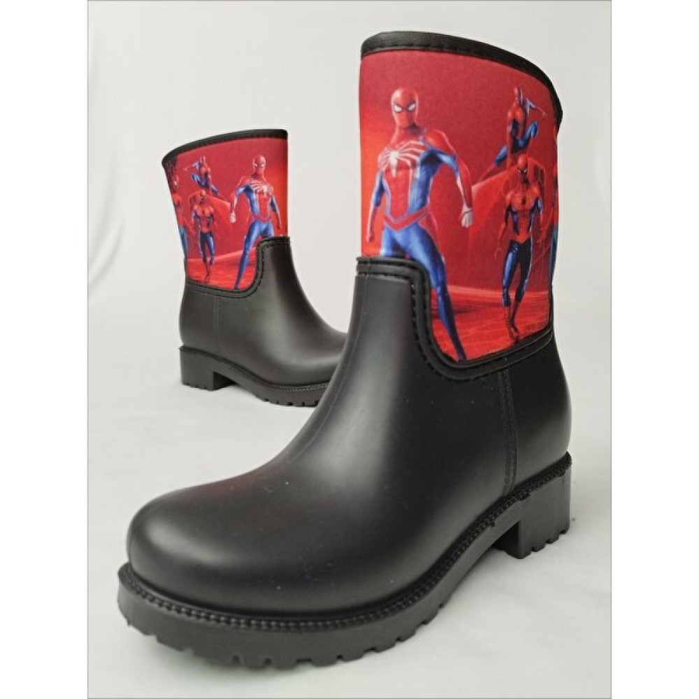 Sea & Blue Shoes Spiderman Çoklu Baskılı Su Geçirmeyen Erkek Çocuk Yağmur Çizmesi Erkek Çocuk Bot Fiyatı