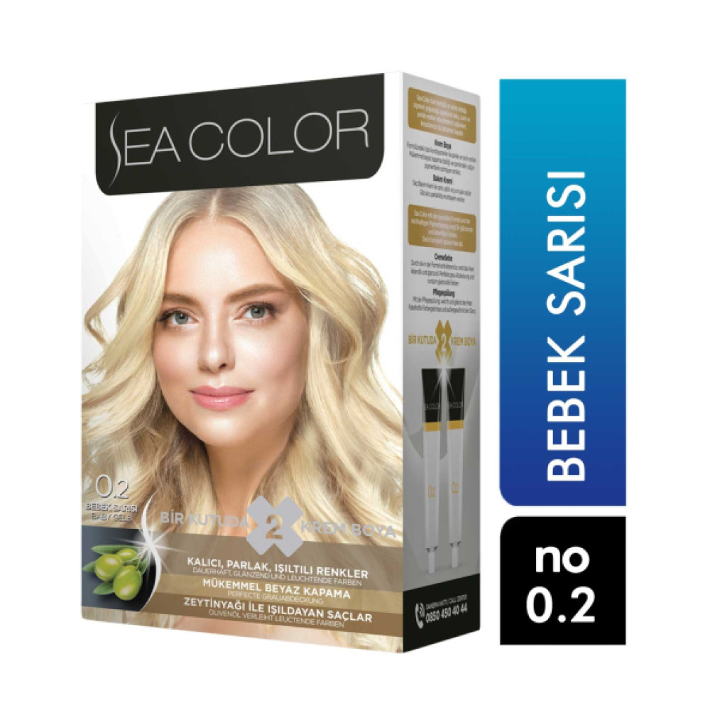 Sea Color  2 Lı Tup Krem Sac Boyası 0/2 Bebek Sarısı Saç Bakımı Fiyatı