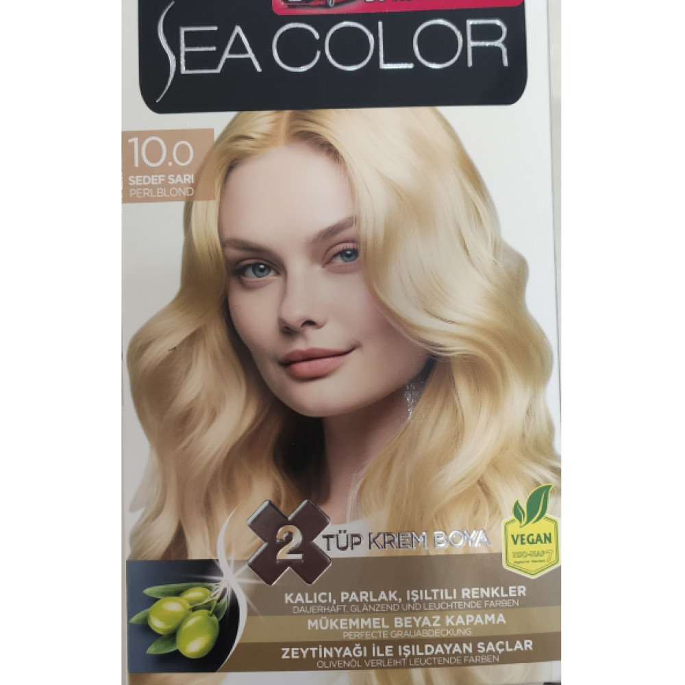Sea Color  2 Lı Tup Krem Sac Boyası  10/0 Sedef Sarısı Kişisel Bakım Gereçleri Fiyatı