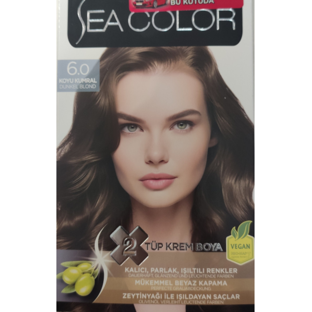 Sea Color 2 Lı Tup Krem Sac Boyası 6/0 Koyu Kumral Kişisel Bakım Gereçleri Fiyatı