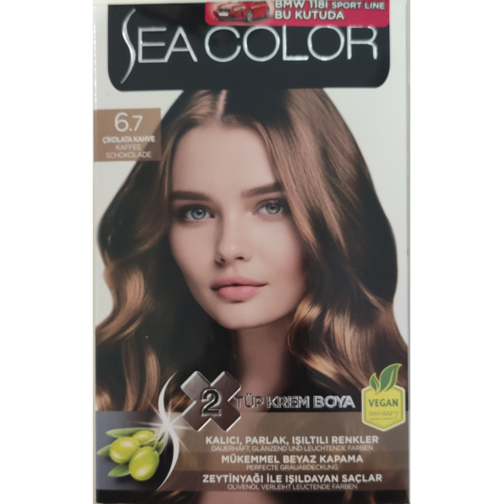 Sea Color  2 Lı Tup Krem Sac Boyası 6/7 Cıkolata Kahve Kişisel Bakım Gereçleri Fiyatı
