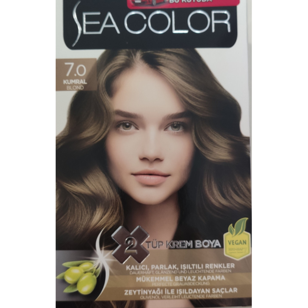 Sea Color  2 Lı Tup Krem Sac Boyası 7/0 Kumral Kişisel Bakım Gereçleri Fiyatı