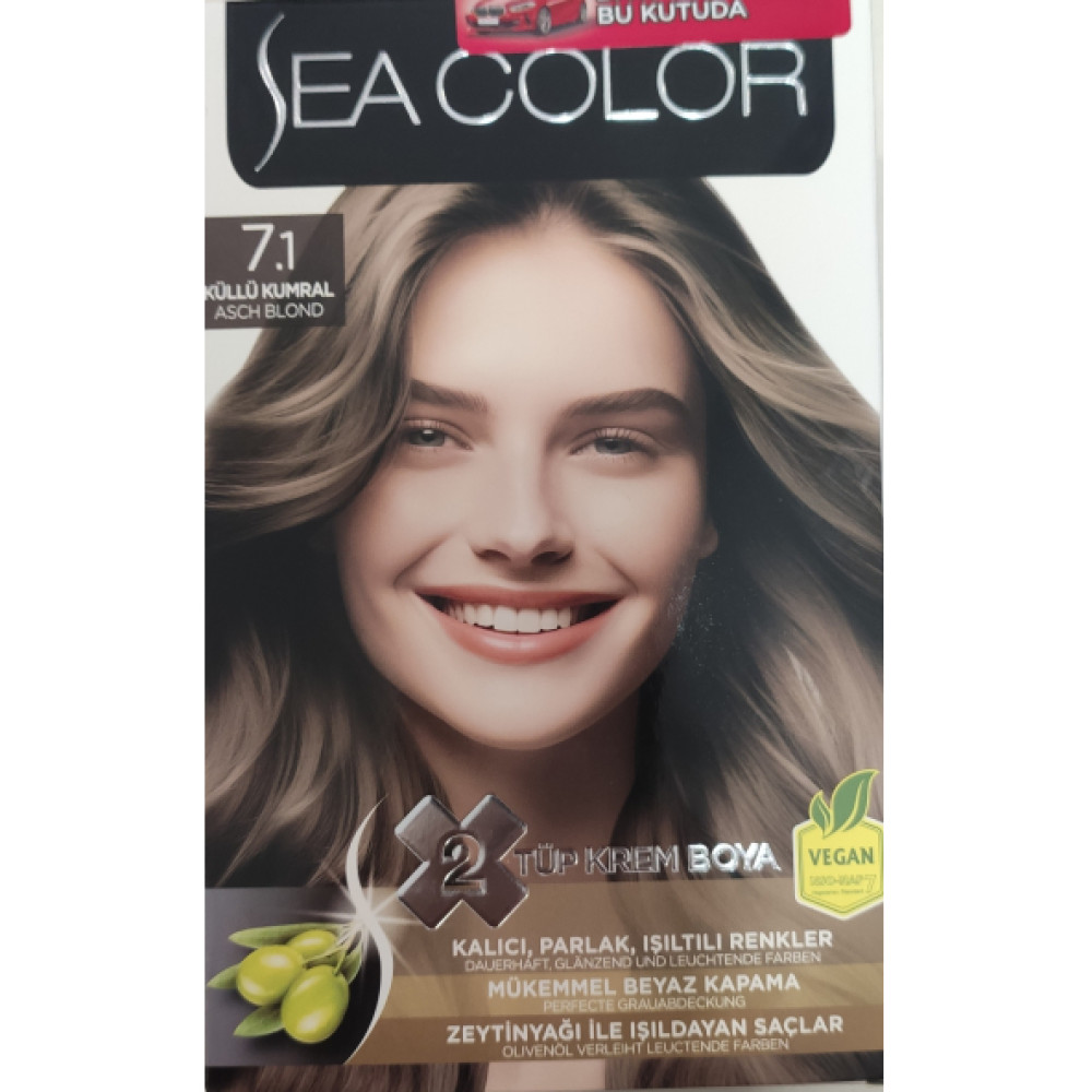 Sea Color 2 Lı Tup Krem Sac Boyası 7/1 Kullu Kumral Kişisel Bakım Gereçleri Fiyatı