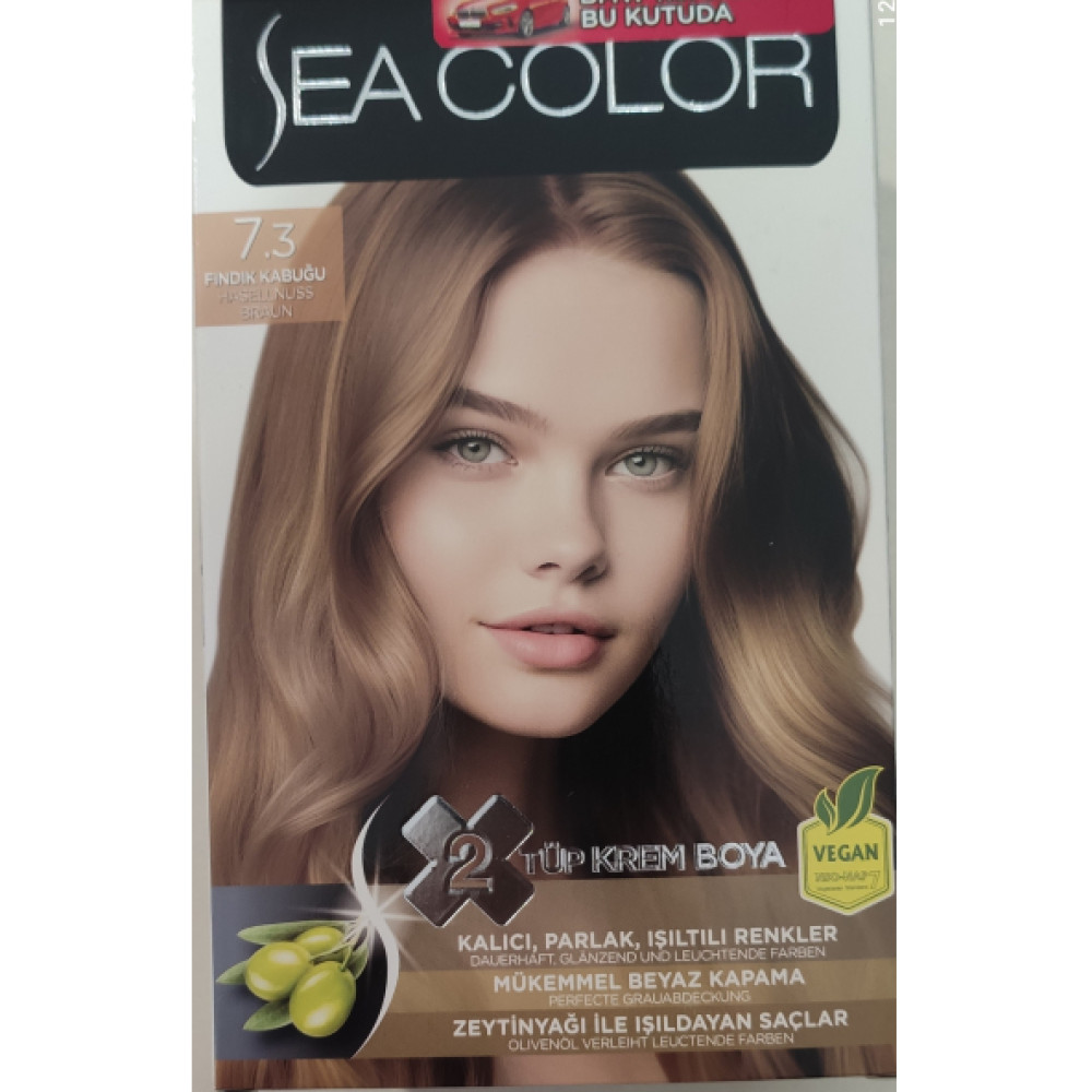 Sea Color  2 Lı Tup Krem Sac Boyası 7/3  Fındık Kabugu Kişisel Bakım Gereçleri Fiyatı