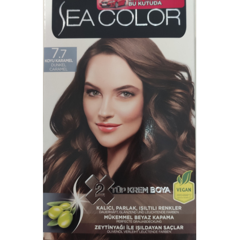 Sea Color 2 Lı Tup Krem Sac Boyası 7/7 Koyu Karamel Kişisel Bakım Gereçleri Fiyatı