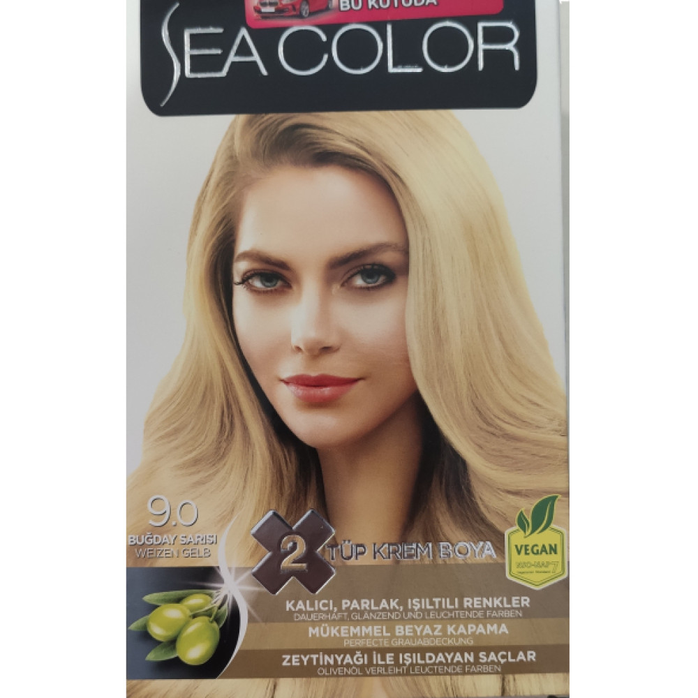Sea Color 2 Lı Tup Krem Sac Boyası 9/0 Bugday Sarısı Kişisel Bakım Gereçleri Fiyatı