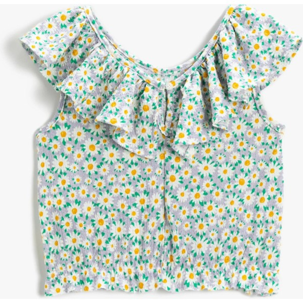 Seabubbles Çiçekli Kız Çocuk Crop Kız Çocuk T-shirt Fiyatı
