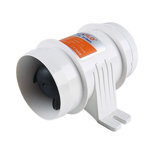 Seaflo SFIB1-145-03 12 Volt 75 mm Blower, Tekne ve Yat Kanal Tipi Fan Aspiratör 145CFM Aspiratörler Fiyatı