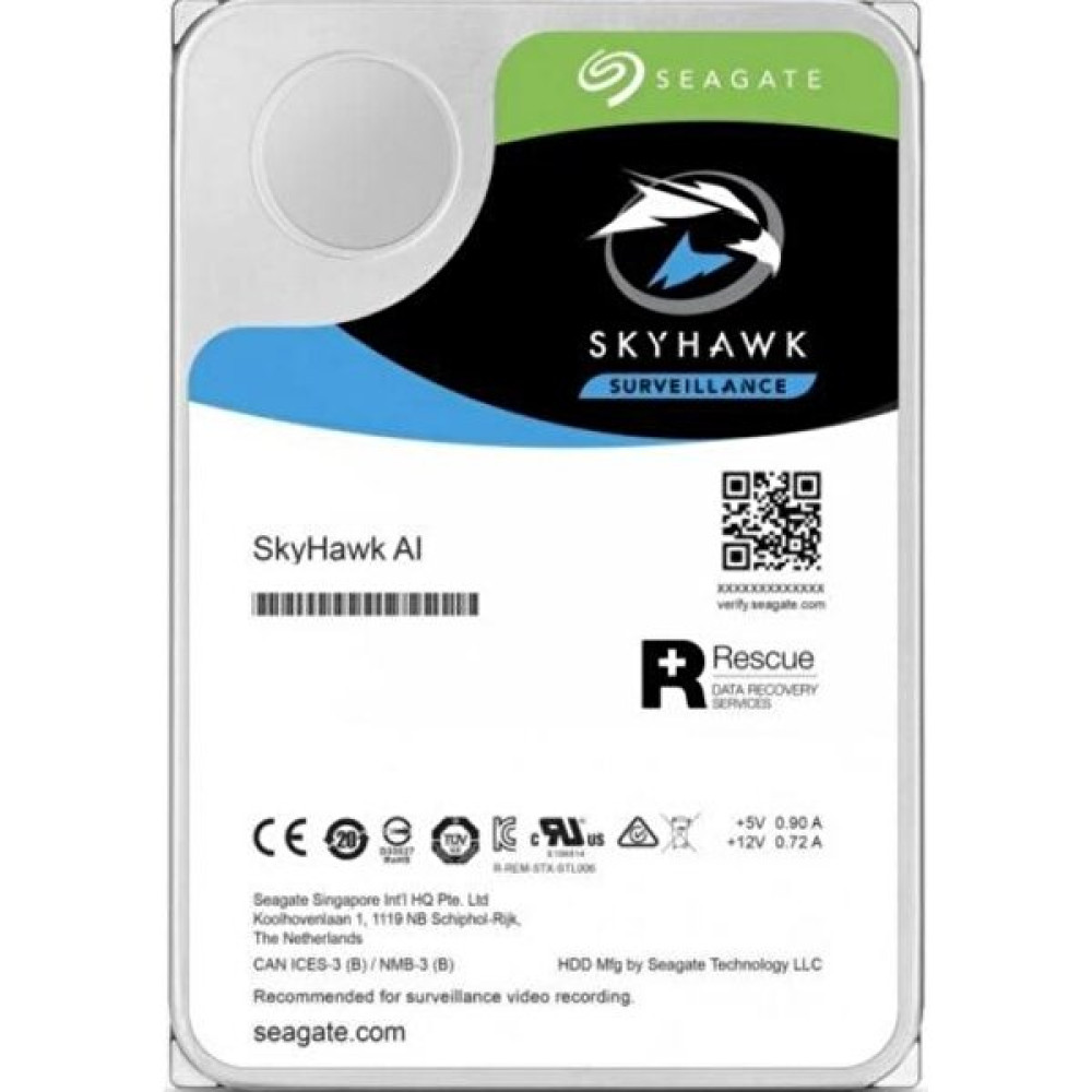 Seagate 20 Tb Seagate 3.5 Skyhawk Sata 7200RPM 256MB 7/24 Guvenlık ST20000VE002 (Resmı Dıst Garantılı) Sabit Diskler Fiyatı