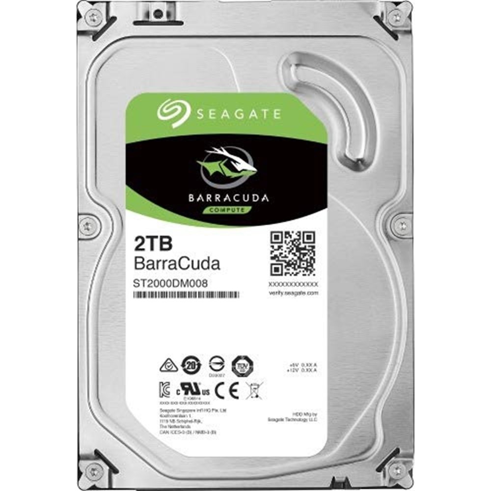 SEAGATE BARRACUDA ST2000DM008 3.5 2TB 7200RPM SATA3 256MB SABİT DİSK Sabit Diskler Fiyatı