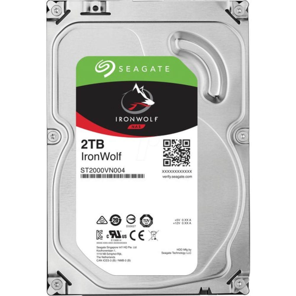 Seagate IronWolf NAS HDD 2TB 3.5" 5900RPM 64MB Cache Sata 3 Sabit Disk ST2000VN004 Sabit Diskler Fiyatı