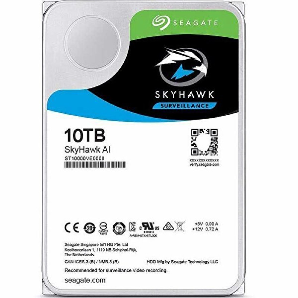 Seagate St10000Ve0008 Skyhawk 10 TB Sata 3.0 7200 RPM 3.5" Harddisk Sabit Diskler Fiyatı