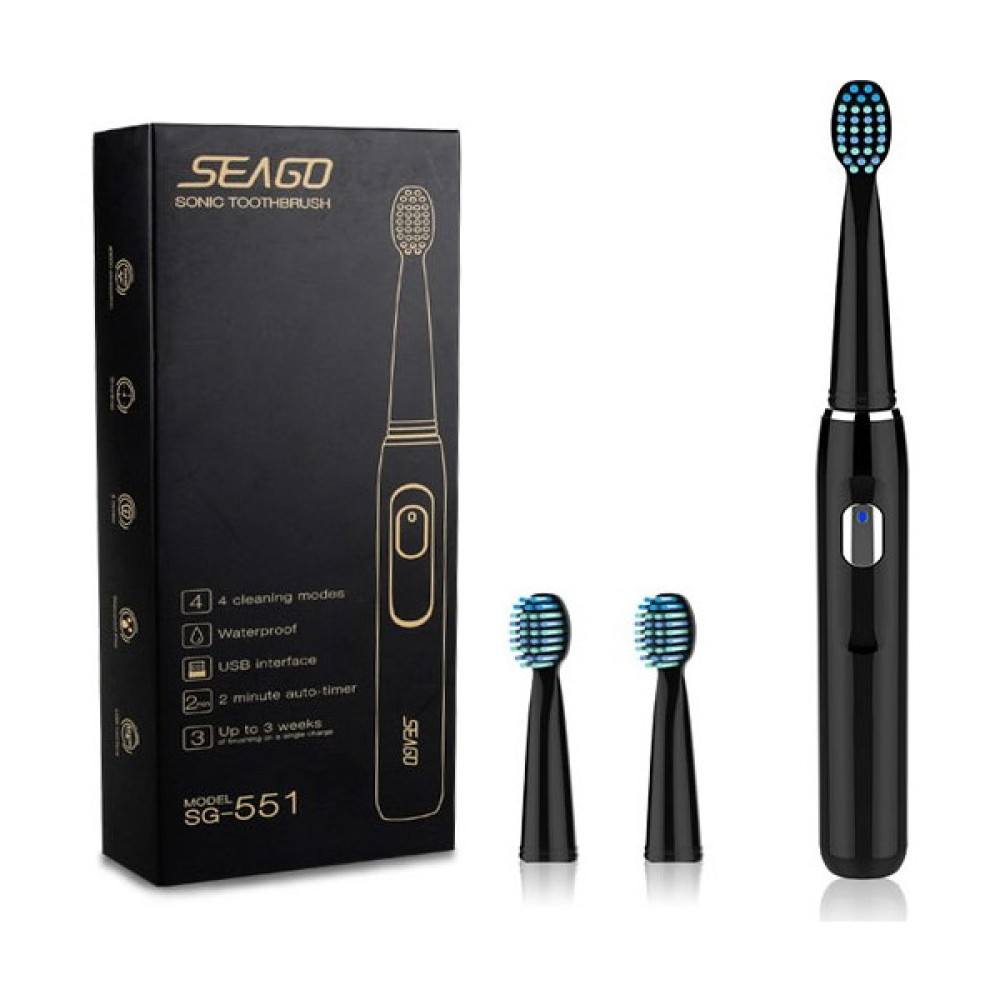 Seago USB Şarj Edilebilir Sonic Elektrikli Diş Fırçası- siyah Şarjlı Diş Fırçası ve Aksesuarları Fiyatı