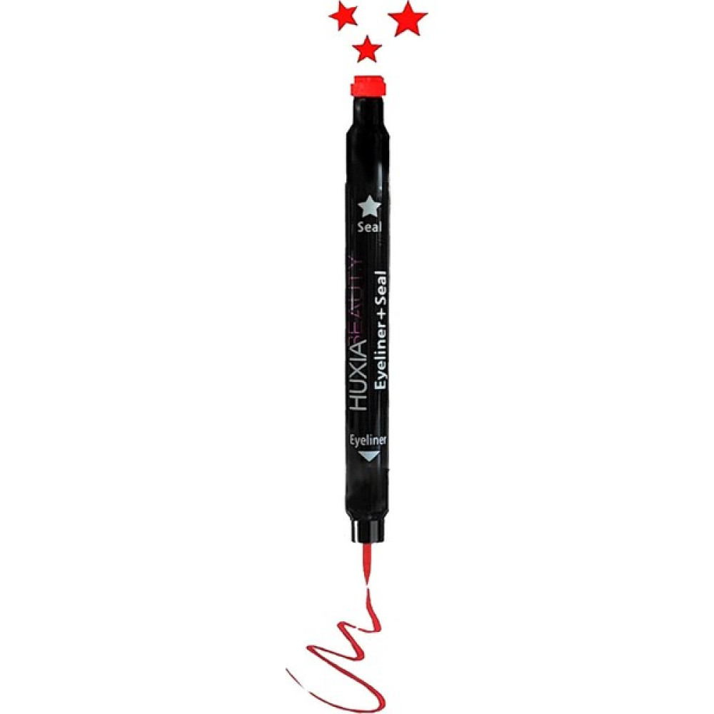 Seal Yıldız Damgalı Çift Başlı Eyeliner - Çabuk Kuruyan Yıldız Eyeliner Damgası - Kırmızı Eyeliner Fiyatı