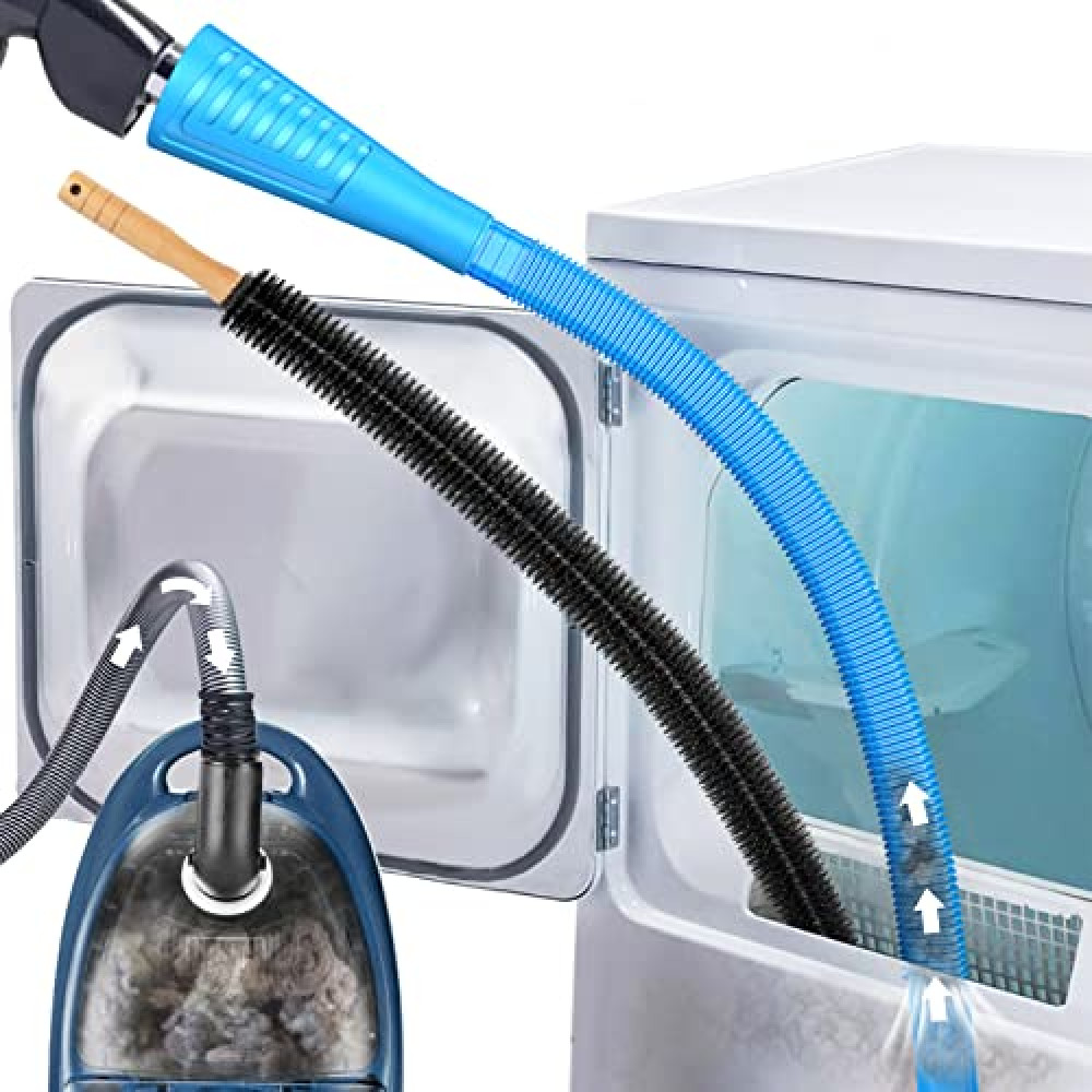 Sealegend 2 Pieces Dryer Vent Cleaner Kit and Dryer Lint Brush Vacuum Hose Attachment Brush Lint Remover Power Washer and Dryer Vent Vacuum Hose Replacement Parts Tumble Dryers Fiyatı