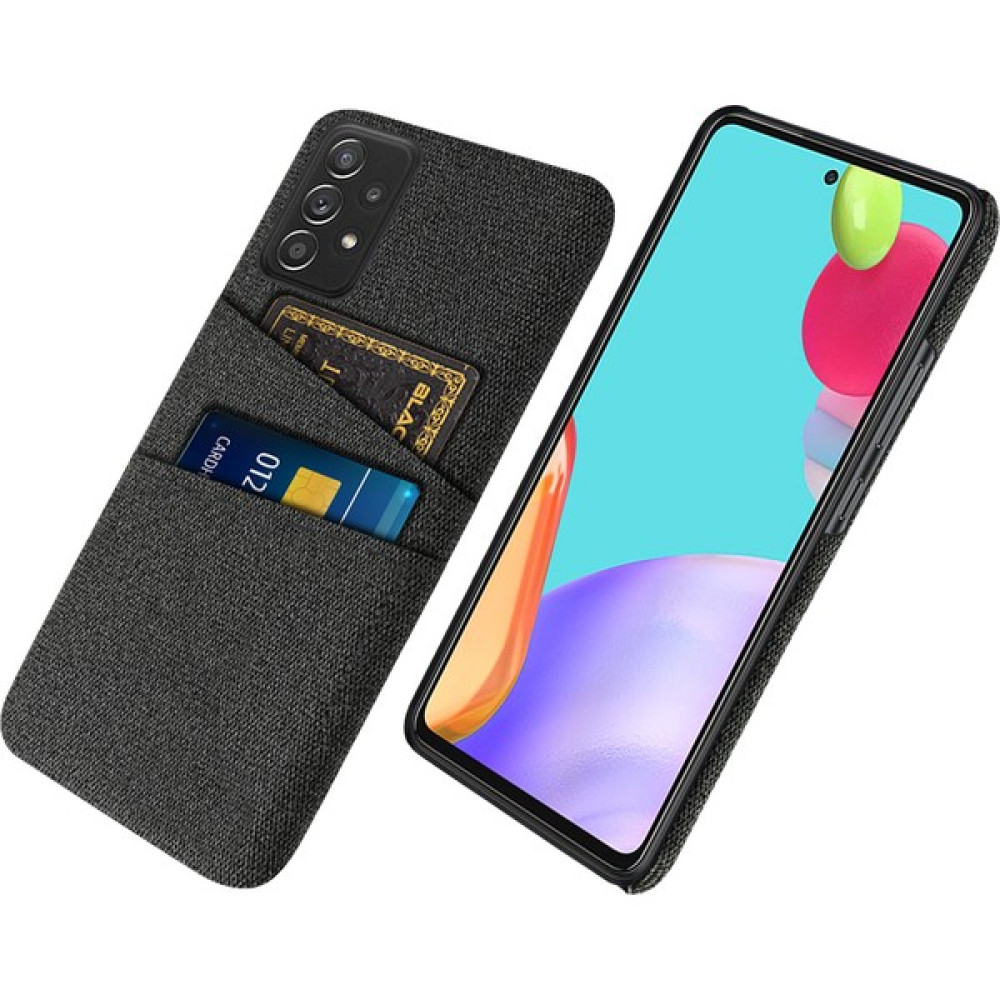 Seashell Digital Samsung Galaxy A52 5G/A52 4G/A52S 5g Cep Telefonu Kapağı Çift Kart Yuvaları Cep Telefon Kılıfı Ceza+Pc Telefon Geri Kabuk Black (Y... Cep Telefonu Kılıfı Fiyatı