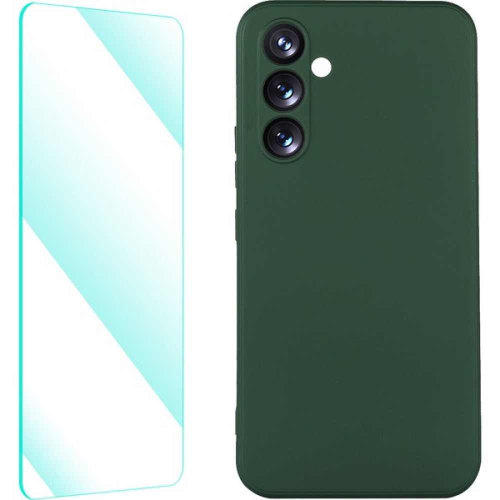 Seashell Digital Samsung Galaxy A54 5g Sıvı Silikon Kılıf Düz Kenarlı Telefon Kapağı 0,26 mm Yüksekliğinde Alüminyum-Silikon Cam Cerekle Film-Black... Cep Telefonu Kılıfı Fiyatı