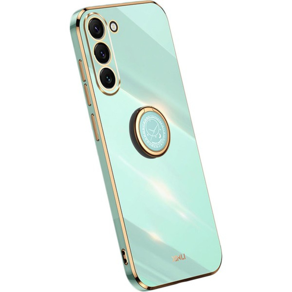 Seashell Digital Samsung Galaxy Için Xinli S23 Yüzük Kickstand Tpu Cep Telefonu Kapağı Şok Geçirmez Elektro-Taşıma Geri Case-Cyan (Yurt Dışından) Cep Telefonu Kılıfı Fiyatı