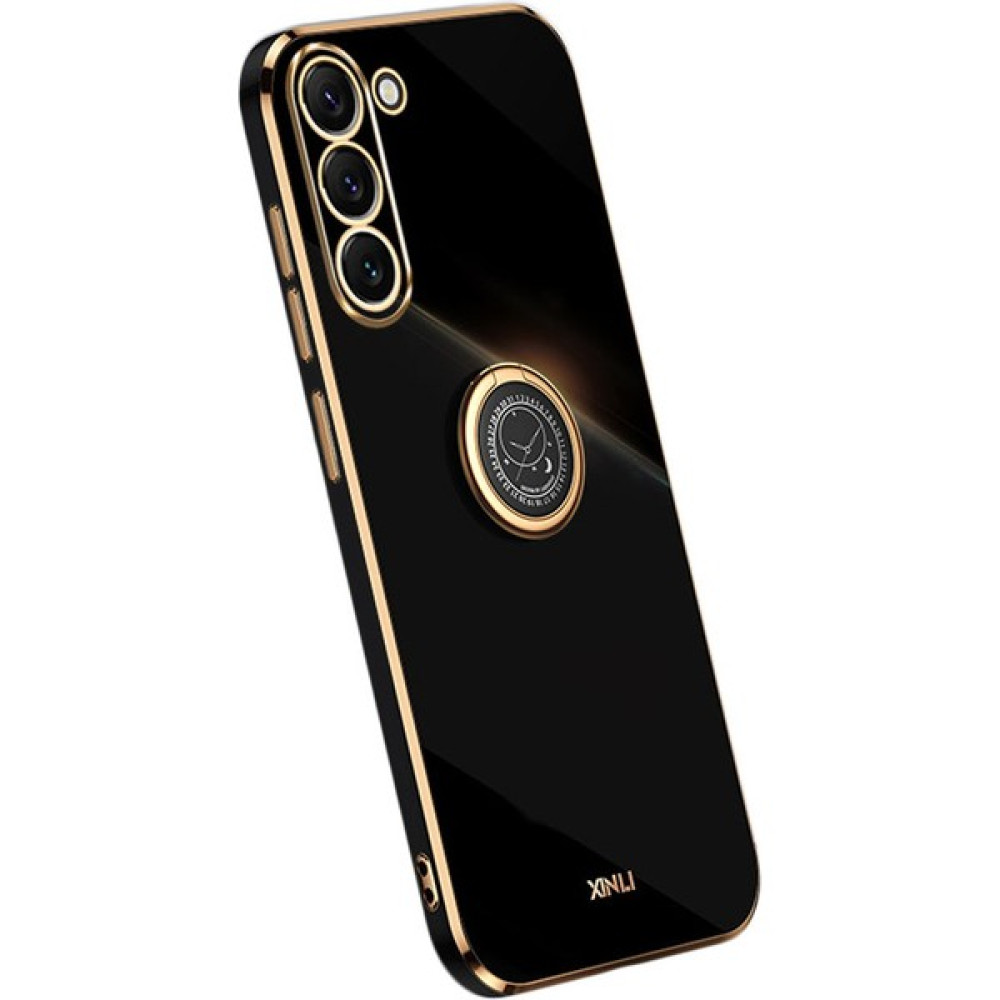 Seashell Digital Samsung Galaxy Için Xinli S23 Yüzük Kickstand Tpu Cep Telefonu Kapağı Şok Geçirmez Elektro-Taşıma Geri Kılıf Black (Yurt Dışından) Cep Telefonu Kılıfı Fiyatı