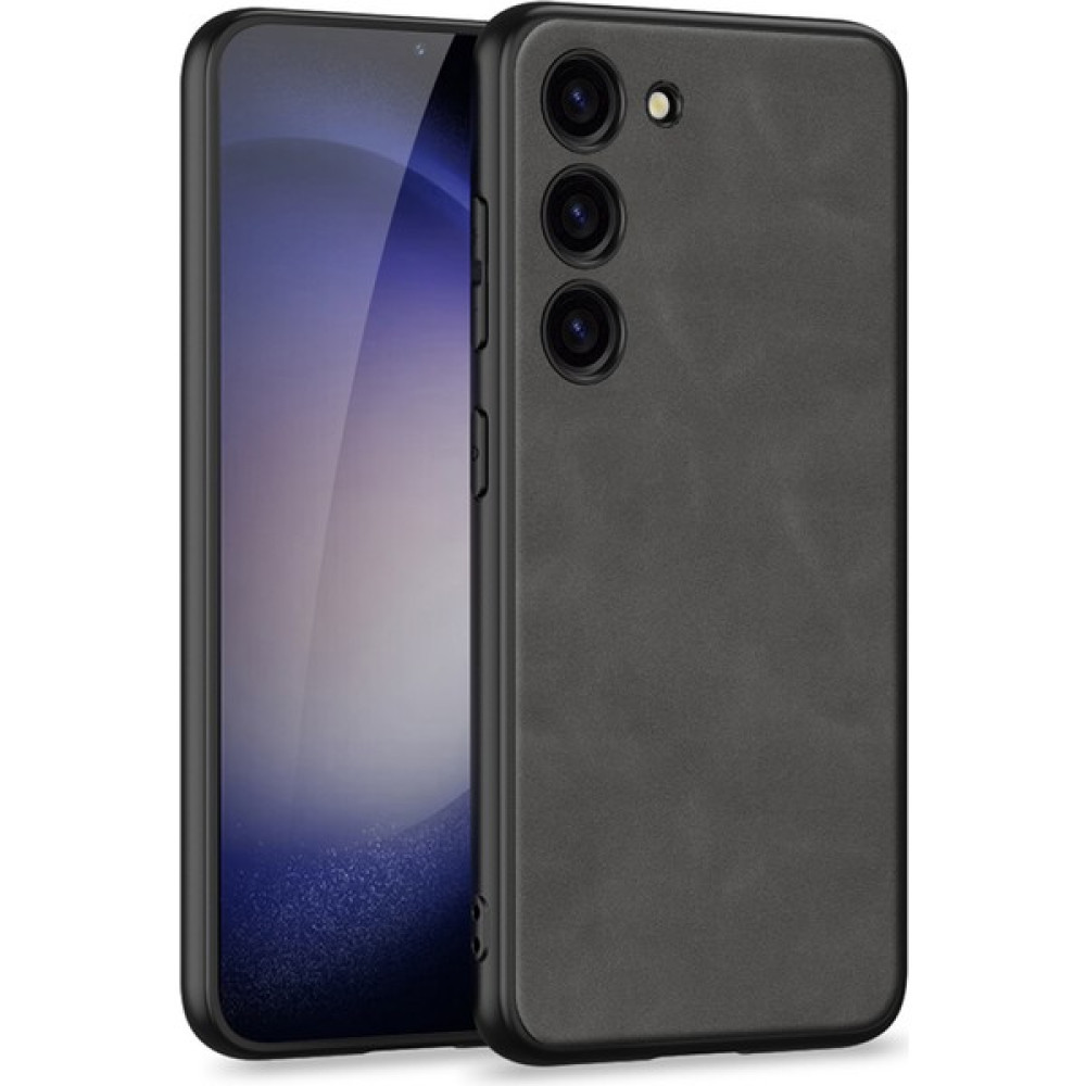 Seashell Digital Samsung Galaxy S23 Deri Kaplamalı Tpu+Pc Mat Telefon Kılıf Anti Drop Kapak-Grey Için Gkk (Yurt Dışından) - Gri Cep Telefonu Kılıfı Fiyatı
