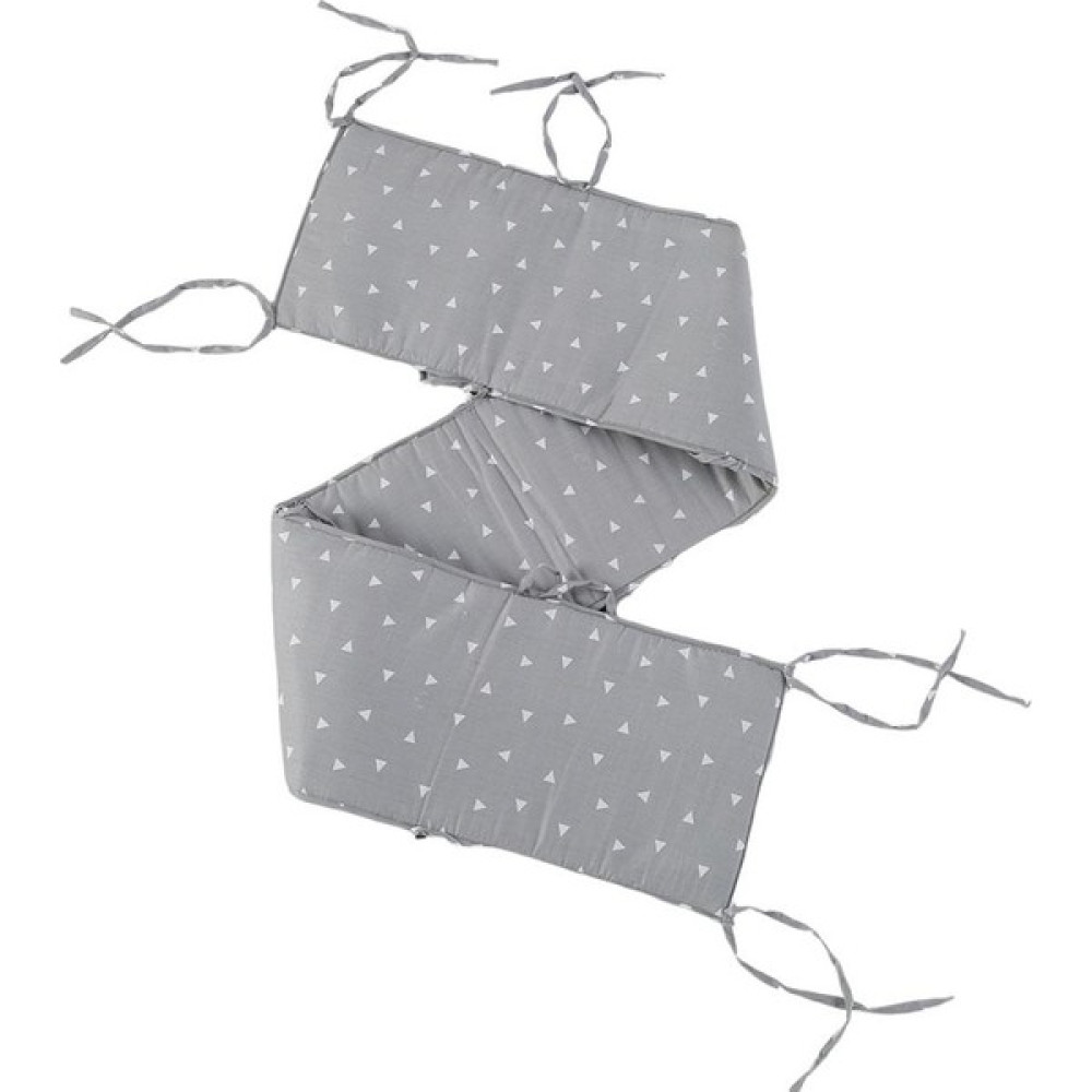 Seasong Bebek Yatak Tampon Çocuk Beşik Koruyucusu Başucu Tampon Bebek Yatak Karyolası Çit Gri Üçgen (Yurt Dışından) - 30 x 30 cm - Renkli Kırlent / Mobilya Yastığı Fiyatı
