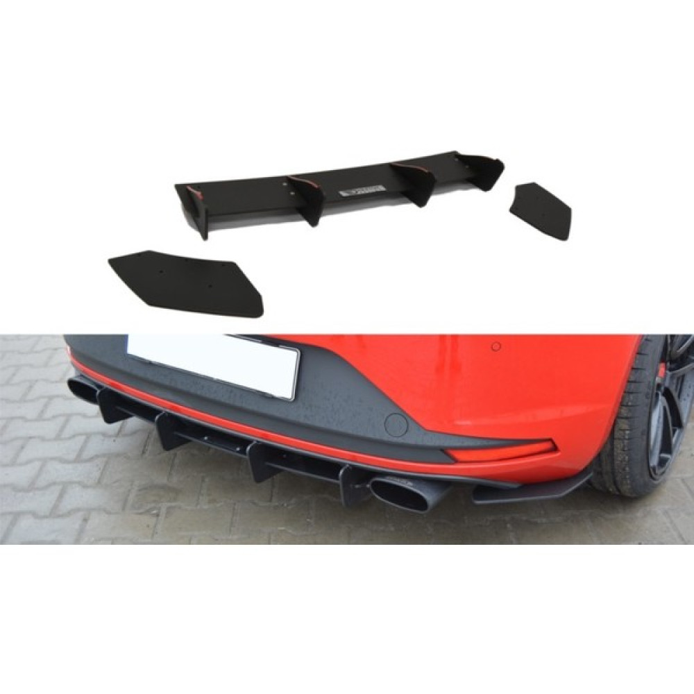 Seat Leon Mk3 Cupra Arka Tampon Splitteri Parlak Siyah 2012-2016 Oto Boyaları Fiyatı