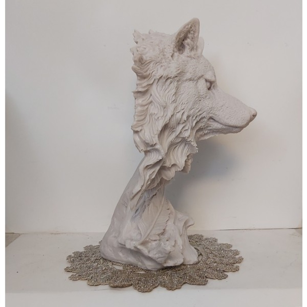 Seba Sanat Polyester Kurt Biblo Boyasız Beyaz 29CM. Biblo Fiyatı
