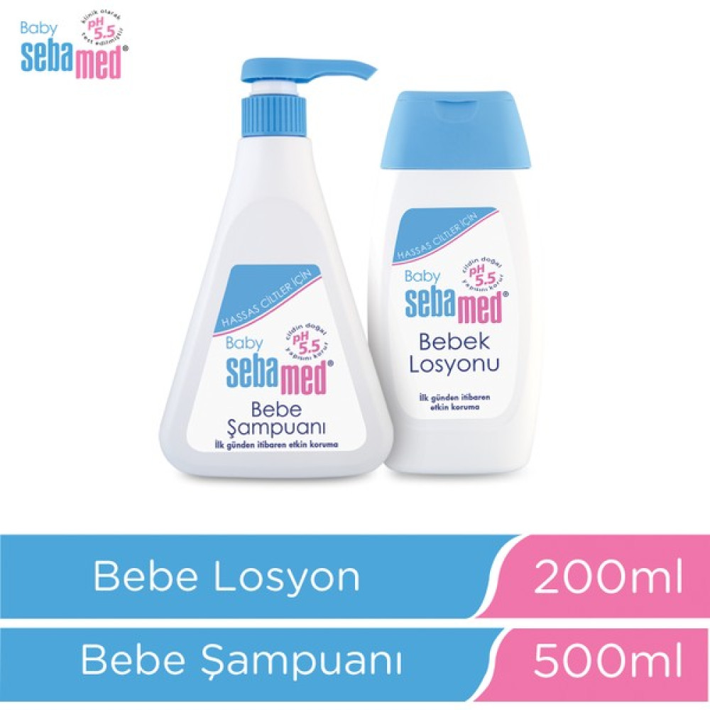 Sebamed Baby Ph 5.5 Bebek Şampuanı 500 ml & Bebe Losyonu 200 ml Bebek Şampuanı Fiyatı
