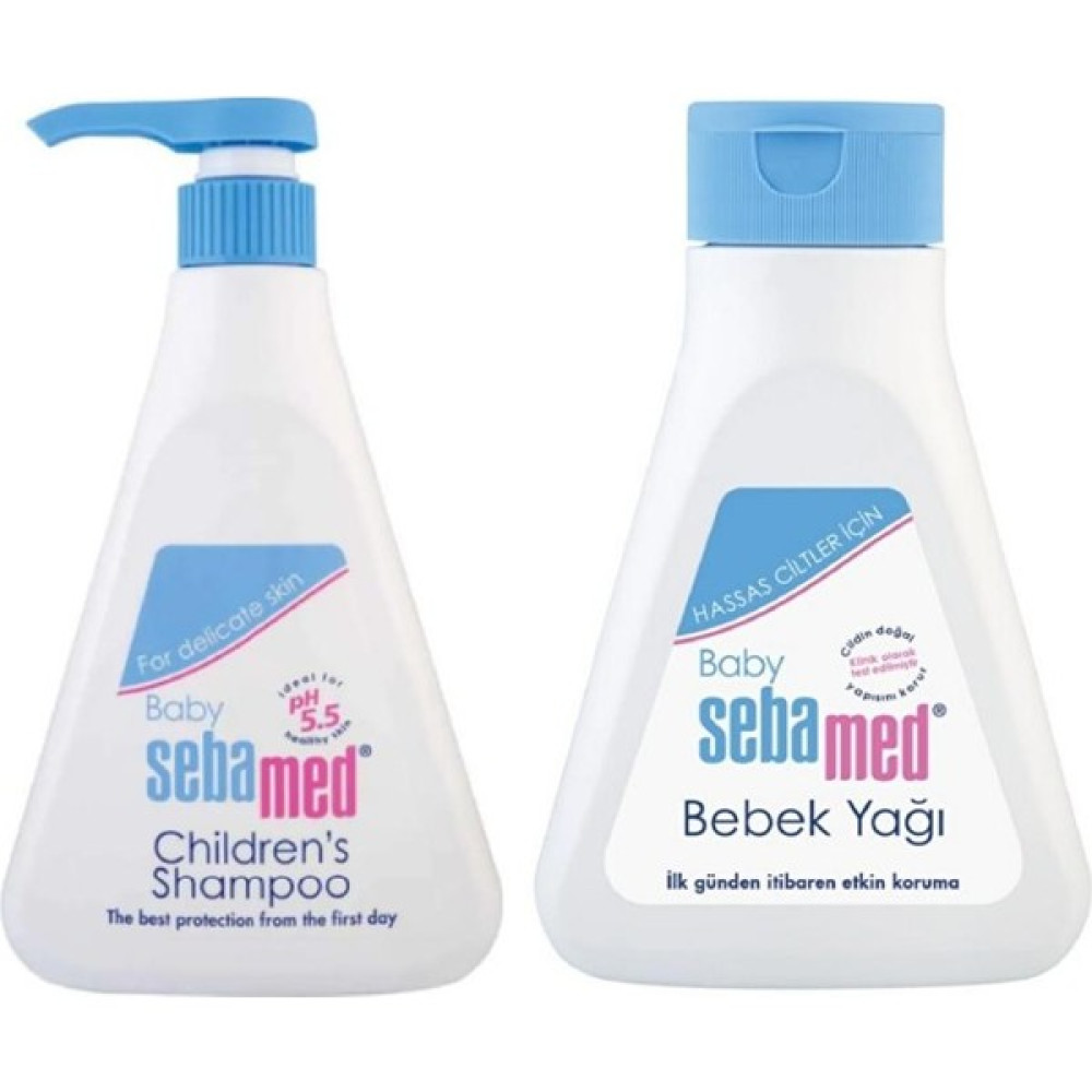 Sebamed Bebek Şampuanı 500 ml + Bebek Yağı 150ML - Açık Mavi Bebek Şampuanı Fiyatı