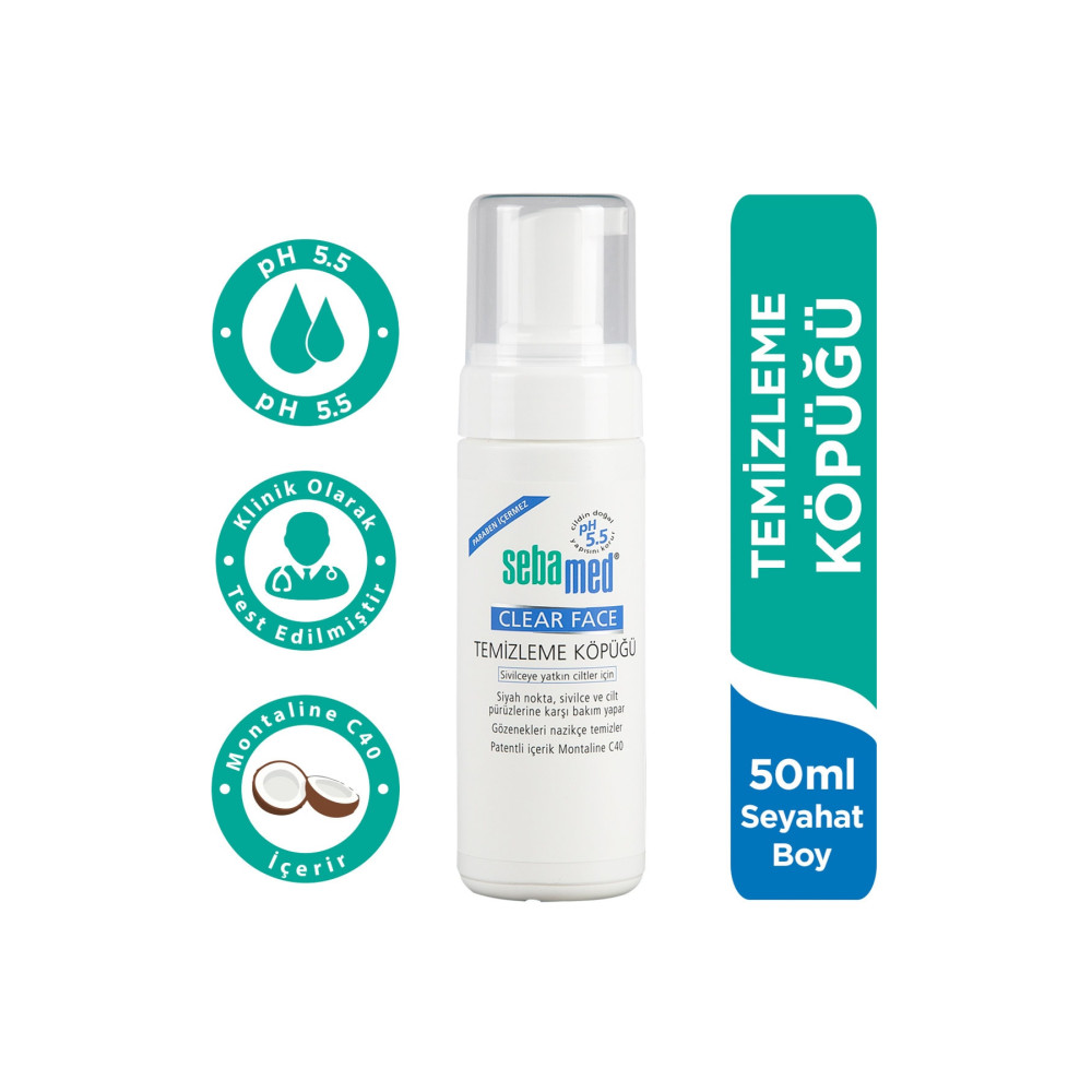 Sebamed Clear Face Yüz Temizleyici Köpük 50 ml Cilt Temizleme ve Peeling Fiyatı
