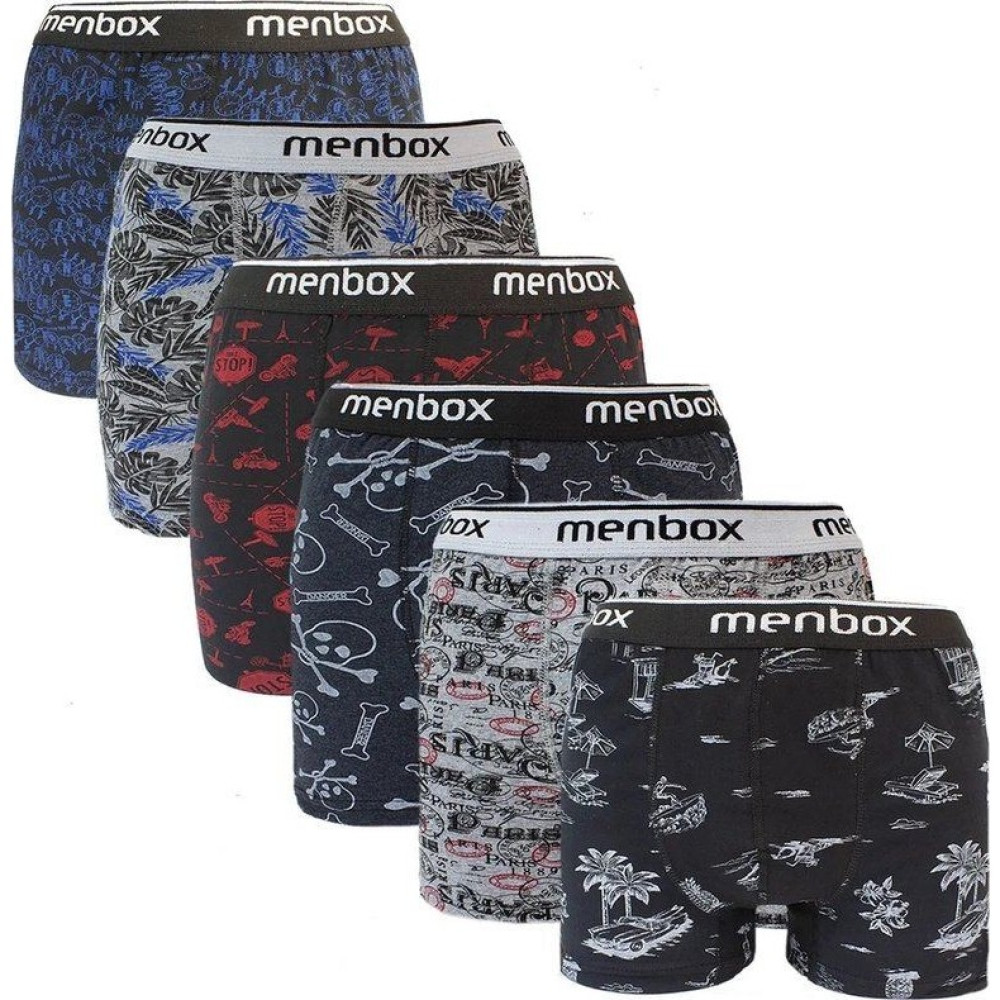 Sebat 6 Adet Likralı Erkek Boxer Karışık Desenli Pamuklu Erkek Boxer Fiyatı