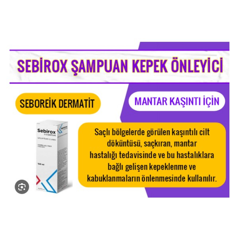 Sebirox 100ML Şampuan Şampuan ve Saç Kremi Fiyatı