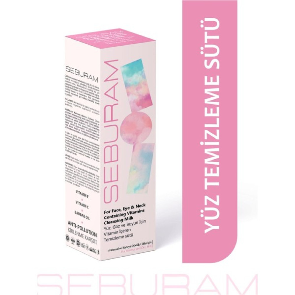 Seburam Hassas ve Yağlı Ciltlere Özel Yüz Temizleme Sütü Yüz Nemlendirici & Temizleyici Cilt Temizleme ve Peeling Fiyatı